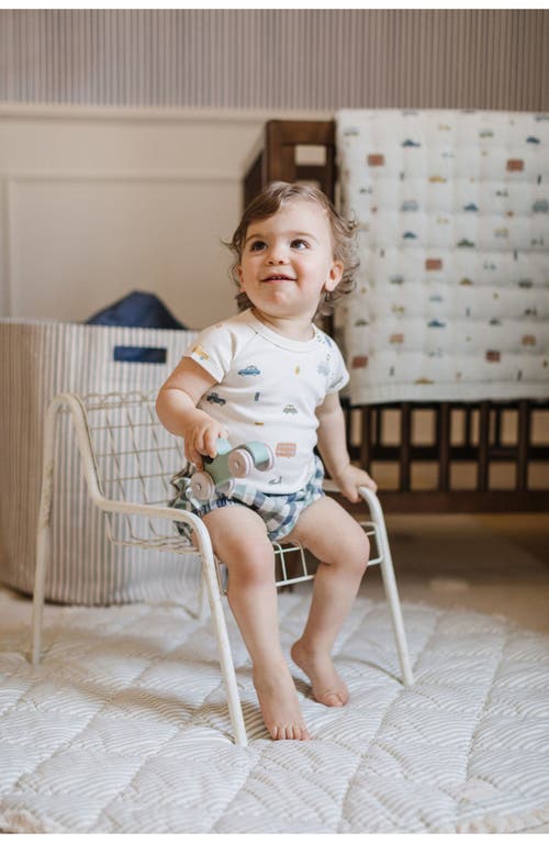 Pehr Rush Hour Organic Cotton Bodysuit In Ivory