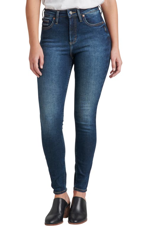 Silver Jeans Co. Infinite Fit High Waist Skinny Indigo at Nordstrom, X