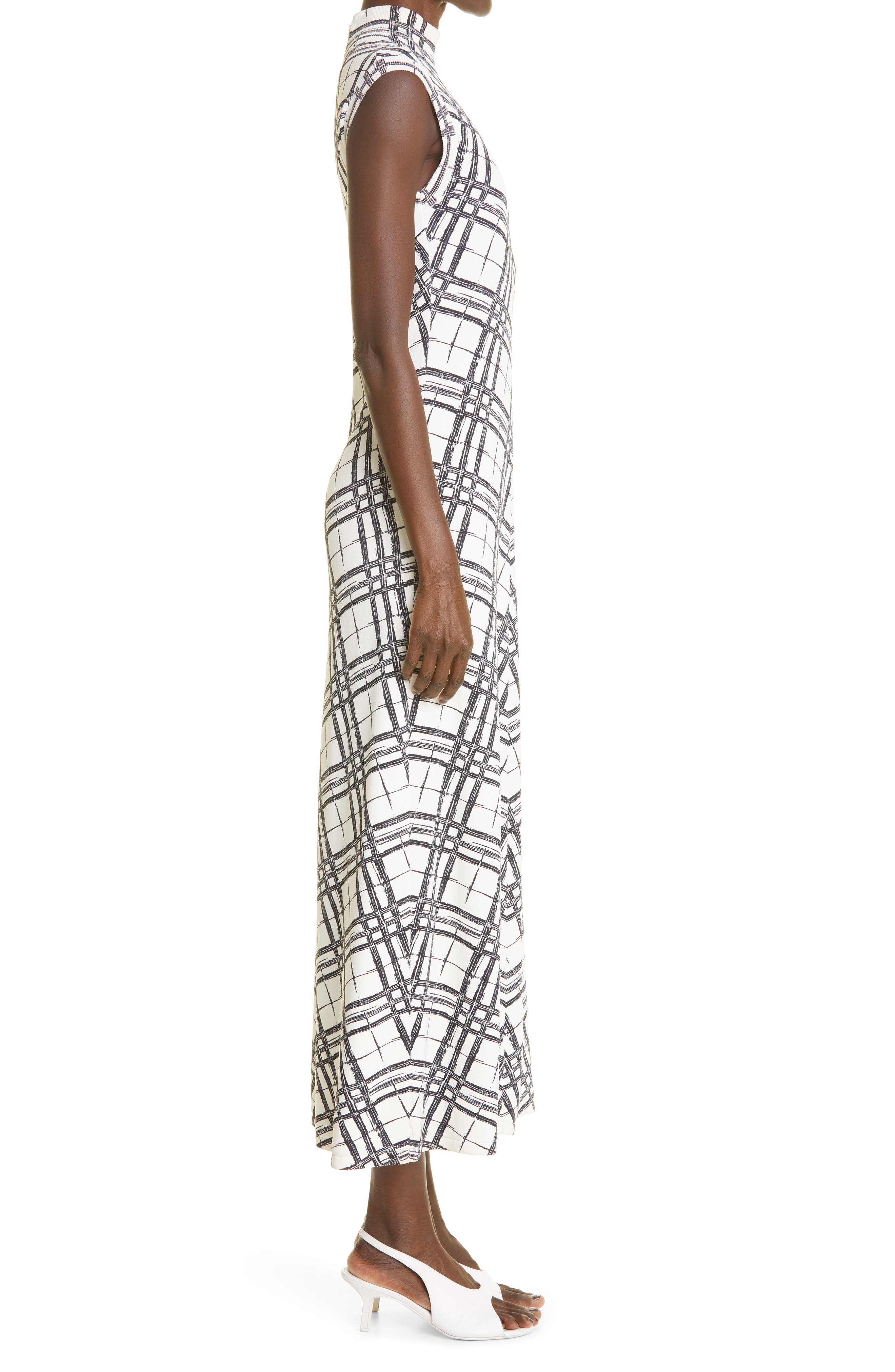 Sketched Plaid Knit Midi Dress | Nordstrom