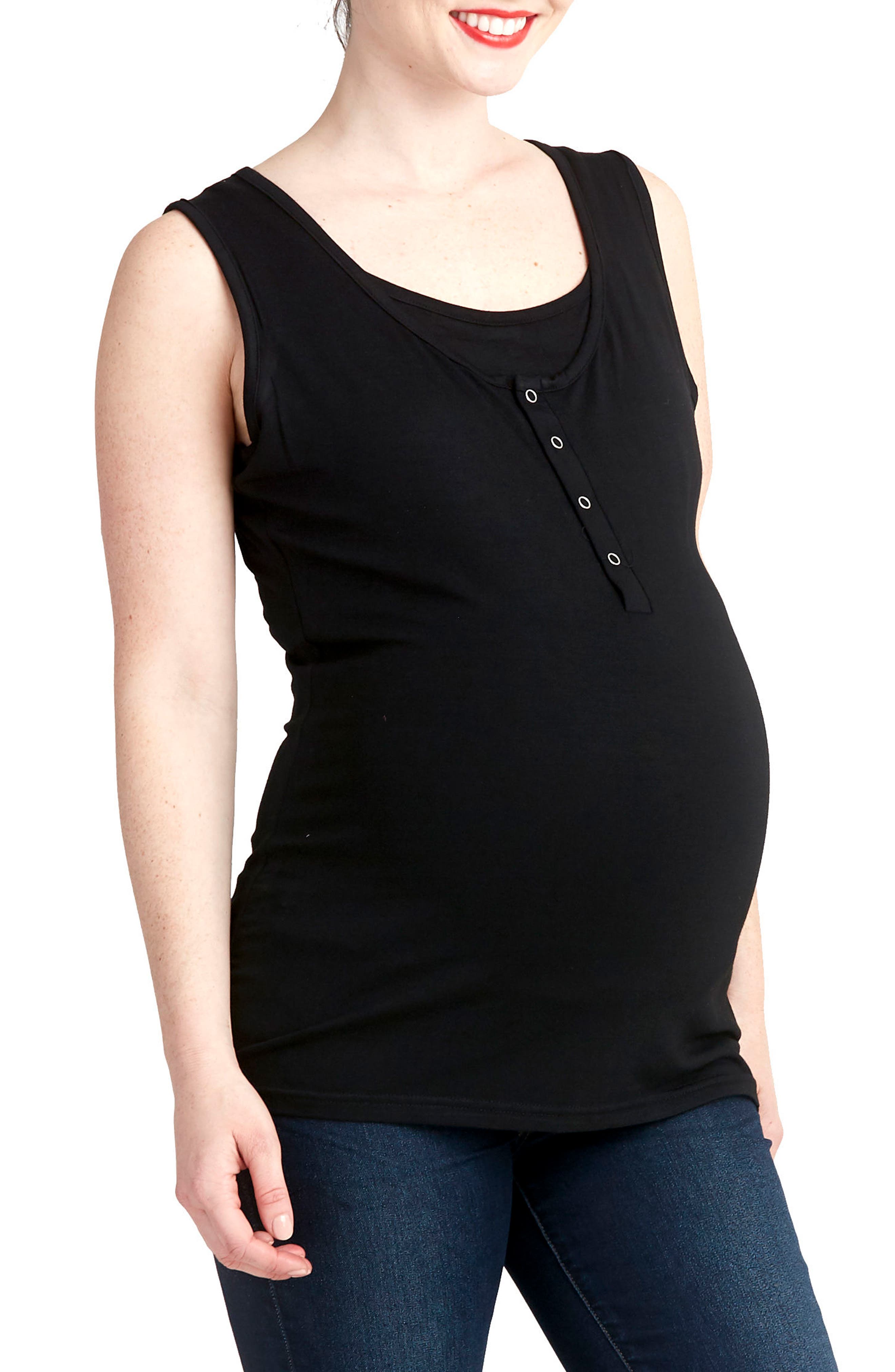 Nom Maternity Snap Placket Maternity/Nursing Tank Nordstrom