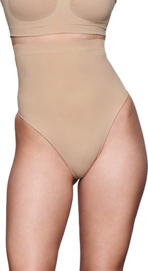 Thong Shapewear for Women Tummy Control Body Shaper Panties Girdle High  Waisted Shaping Underwear, Beige, Medium : : Clothing, Shoes &  Accessories