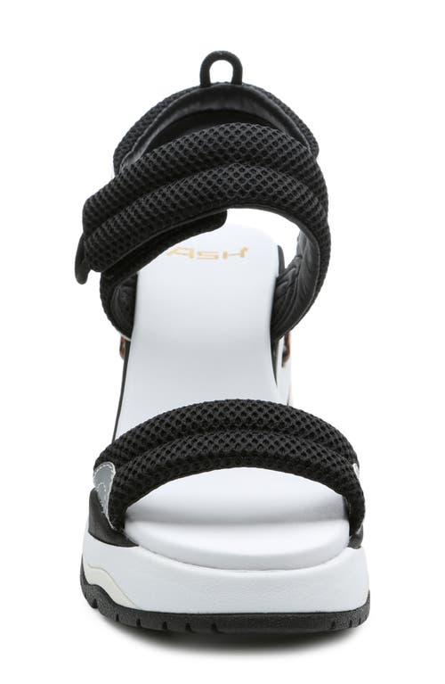 Ash Cosmos Sandal In Black/silver/black