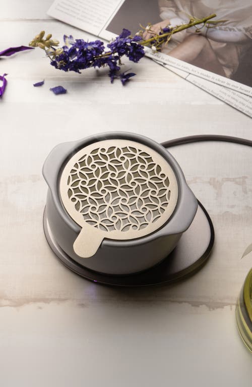 Ohom Jun Self-heating Diffuser Set In Soft Gray