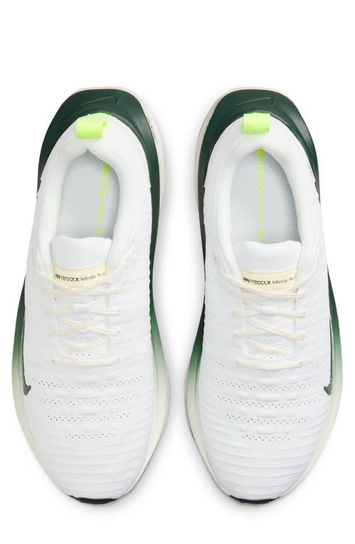 Shop Nike Zoomx Infinityrn 4 Running Shoe In White/pro Green/volt