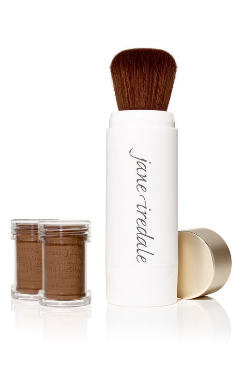 jane iredale Amazing Base Loose Mineral Powder SPF 20 Refillable Brush in Mahogany at Nordstrom