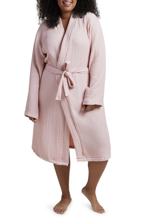 Gender Inclusive Cloud Cotton Robe in Rose
