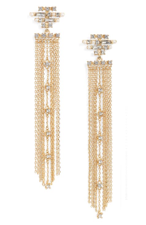 Gown hot sale par earrings