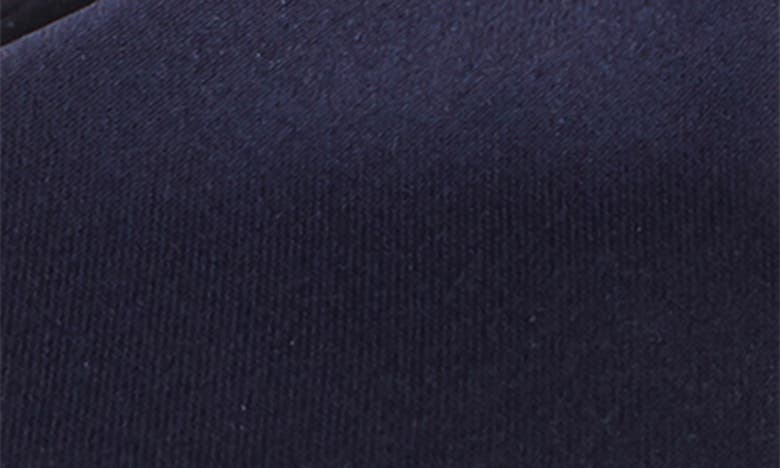 Nina Nigella Glitter Ankle Wrap Sandal In New Navy Luster Satin