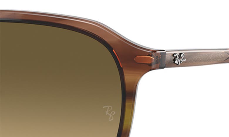 Shop Ray Ban Ray-ban 52mm Gradient Square Sunglasses In Brown