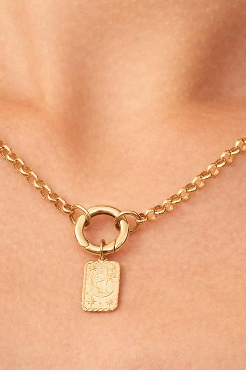 Oradina 14k Yellow Gold Goodnight Moon Pendant Charm In Yellow Gold