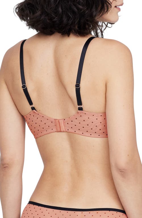 Shop Skarlett Blue Spellbound Underwire Full Coverage Bra In Rose/dot