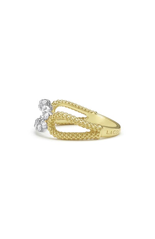 Shop Lagos Signature Caviar Superfine Oval Diamond Ring In Gold