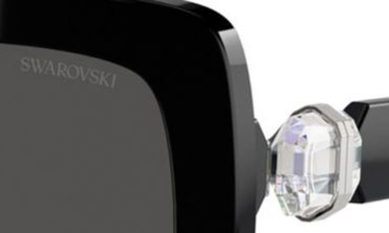 Swarovski Crystal-embellished Sunglasses In Black Grey