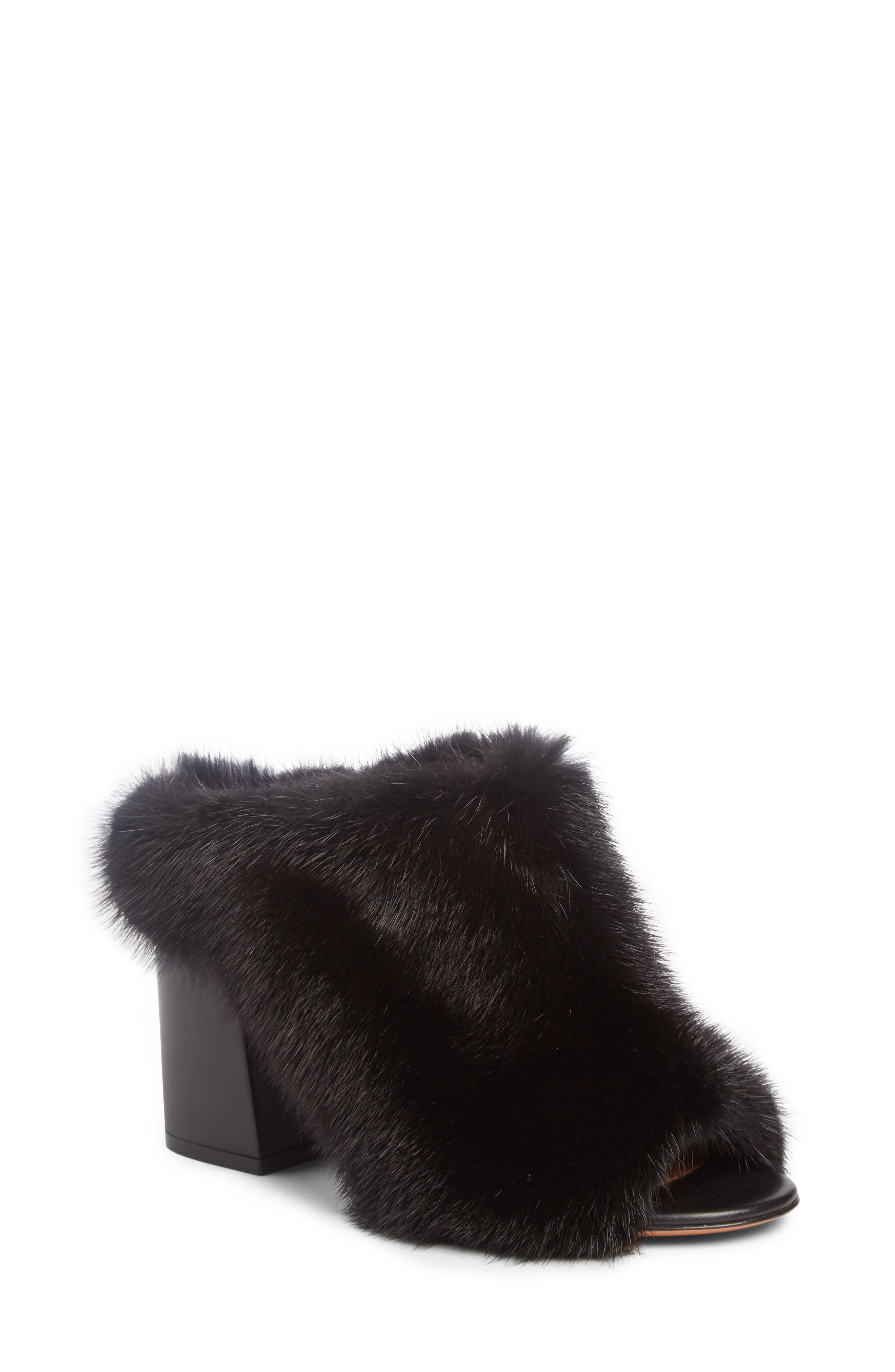 givenchy fur mules