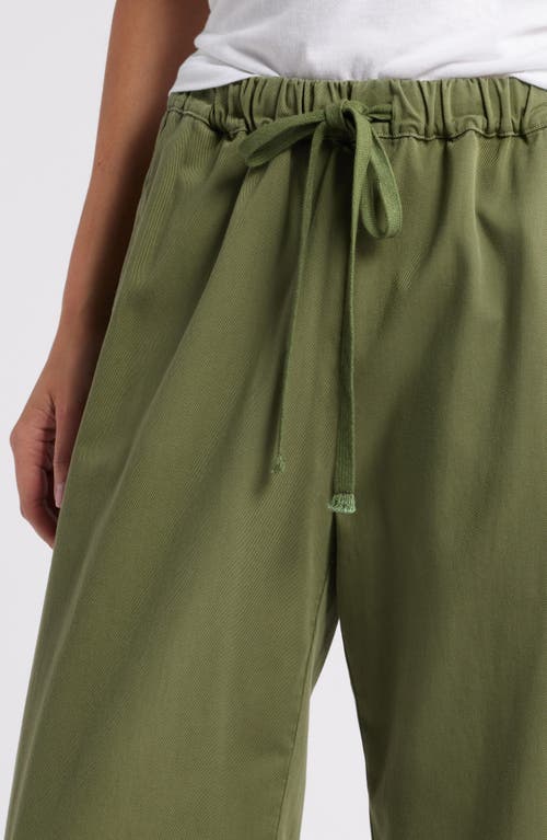 Shop Xirena Xírena Dash Cotton Wide Leg Pants In Hazy Sage