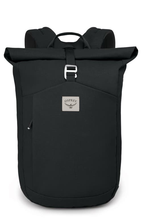 Arcane 22L Roll Top Backpack in Black