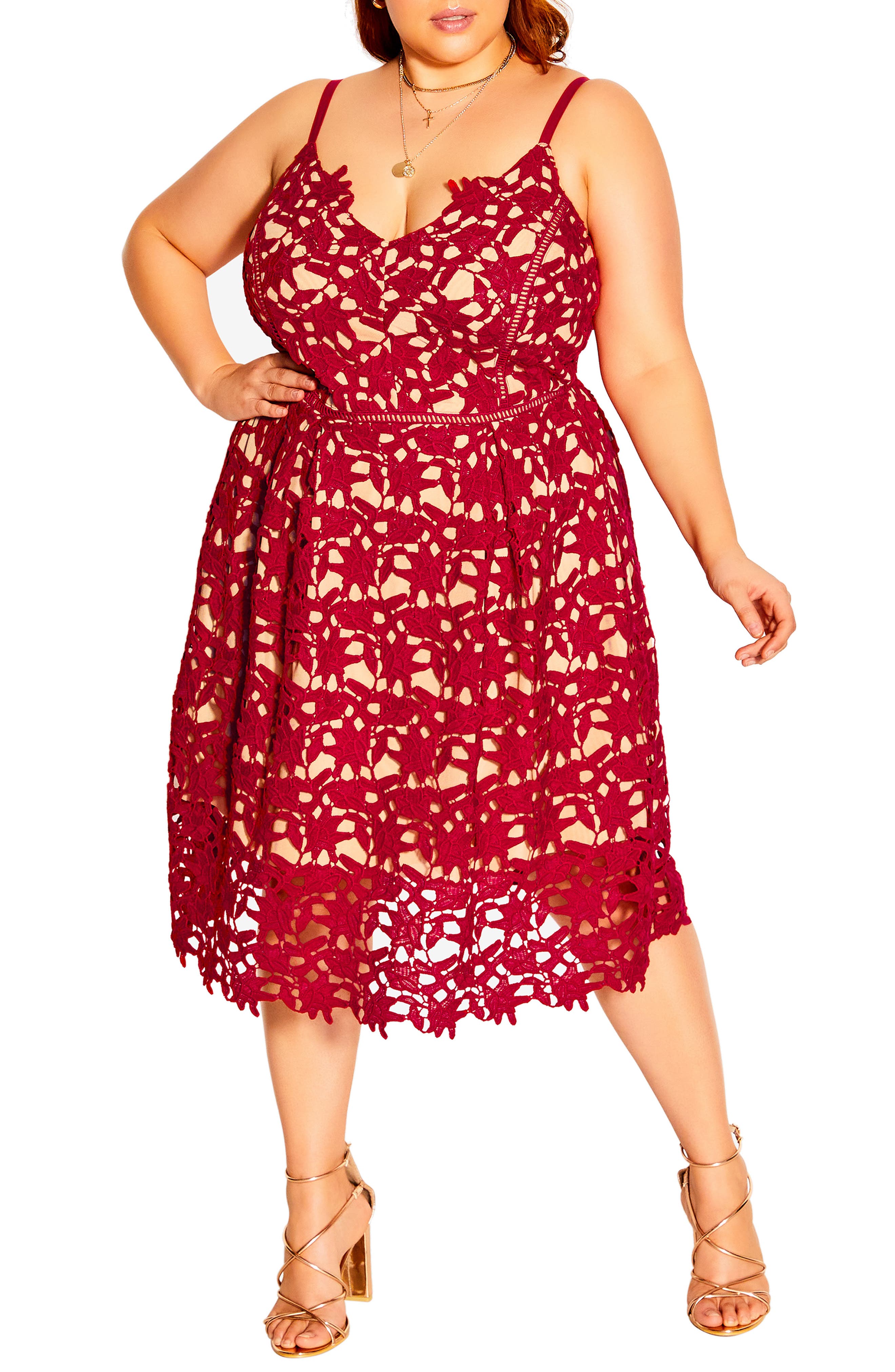 red lace dress | Nordstrom