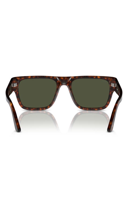 Shop Persol 57mm Round Sunglasses In Havana