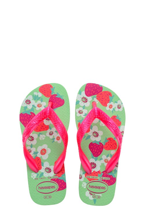 Havaianas 'Flores' Flip Flop in Green Garden at Nordstrom, Size 9 M