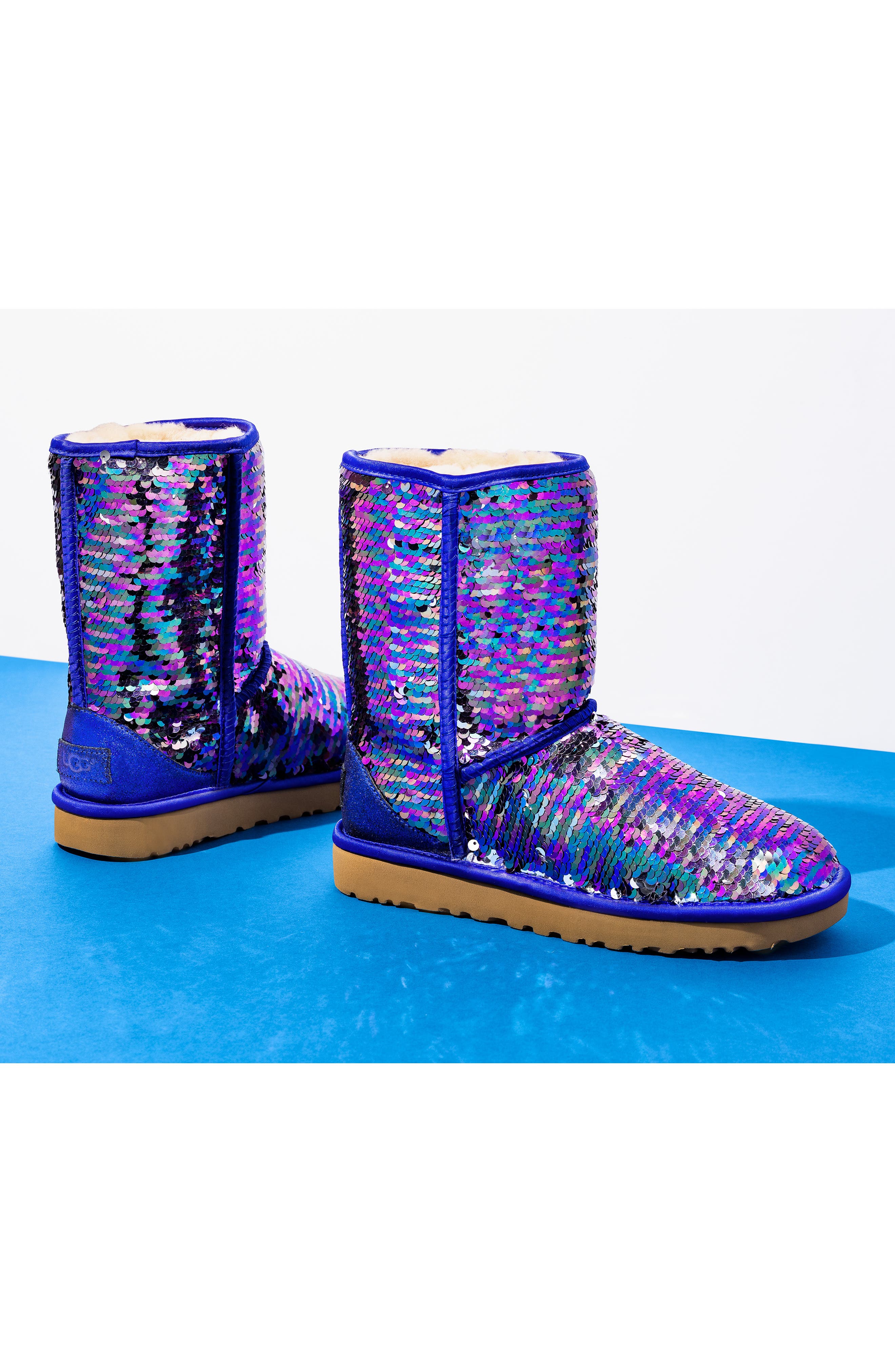 purple sequin ugg boots