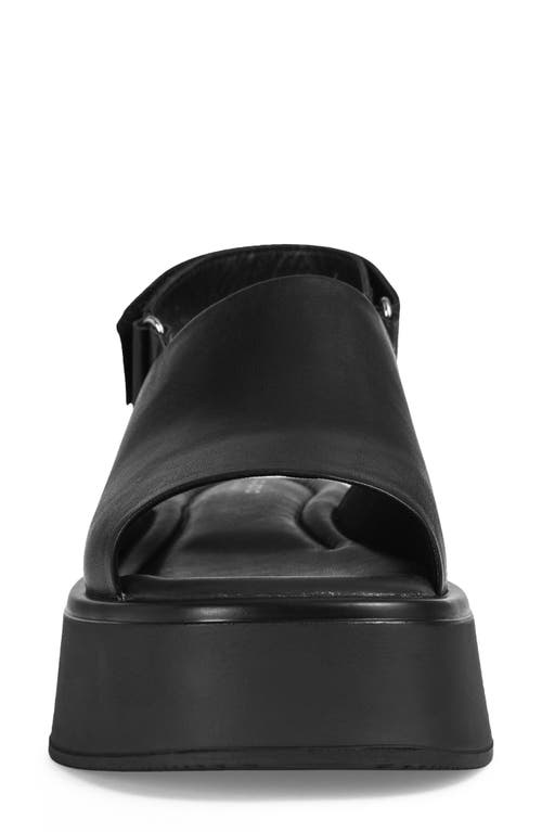 Shop Vagabond Shoemakers Courtney Slingback Platform Sandal In Black/black