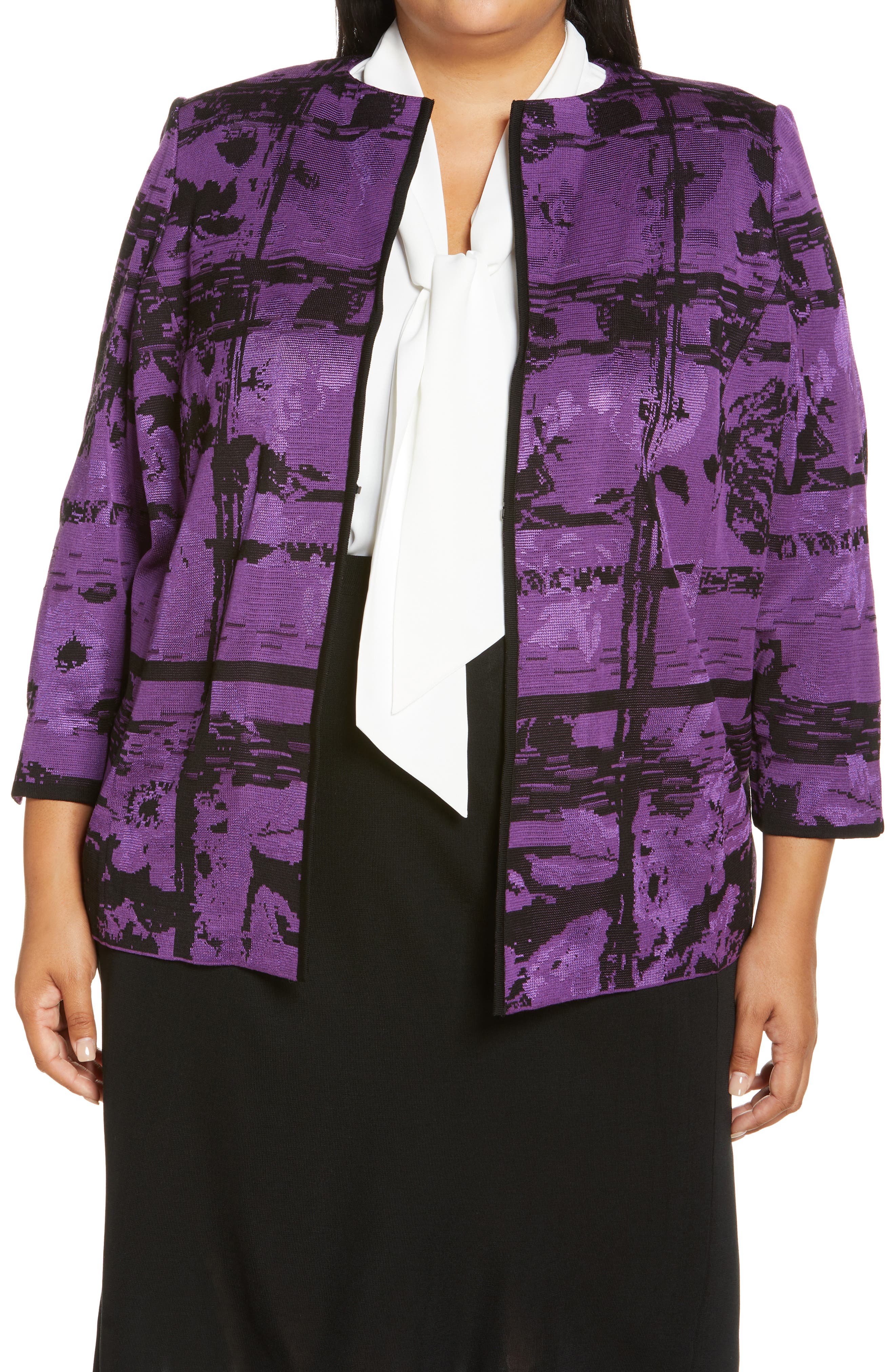 ming wang plus size jackets