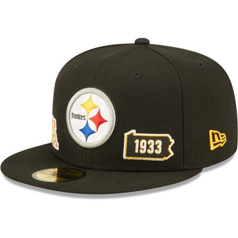 Men's New Era Black Pittsburgh Steelers Camo Tone 39THIRTY Flex Hat