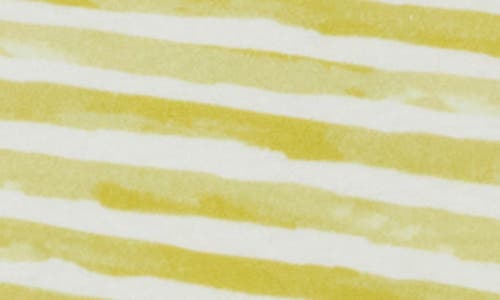 Shop Atm Anthony Thomas Melillo Stripe Sleeveless Jersey Minidress In Dijon Combo Watercolor Stripe