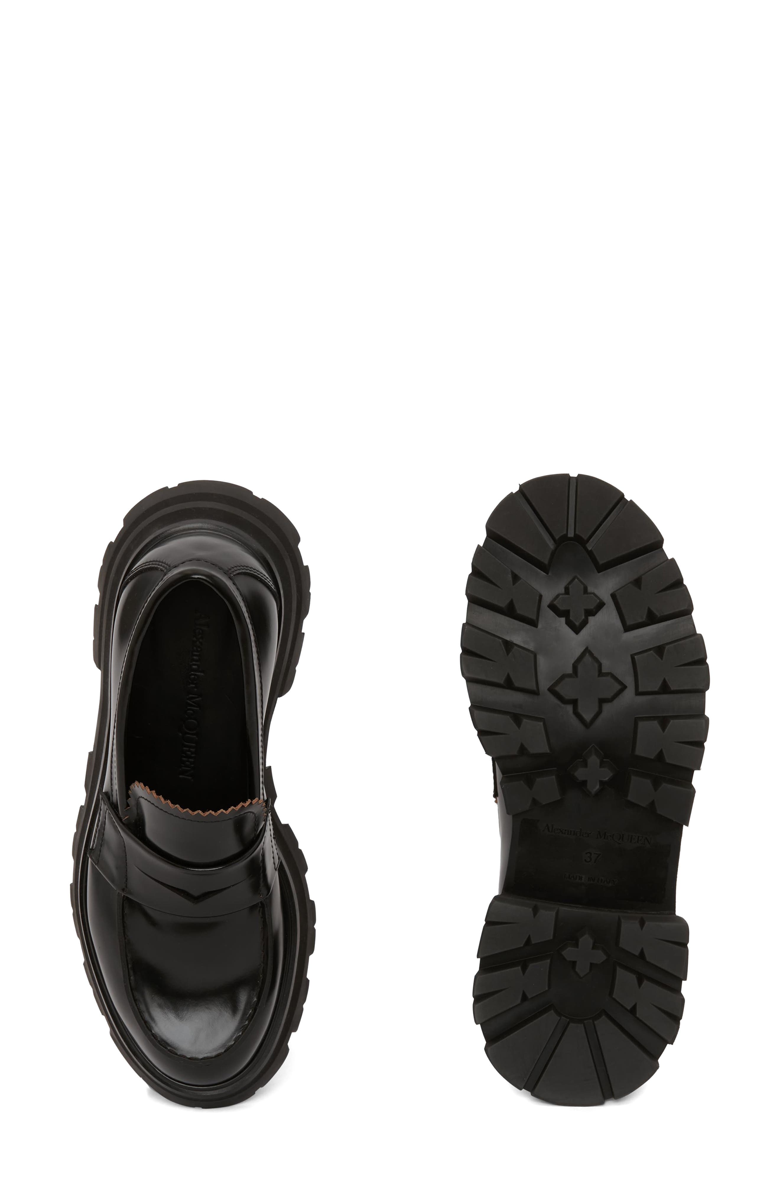 Alexander McQueen Women's Wander Platform Penny Loafers