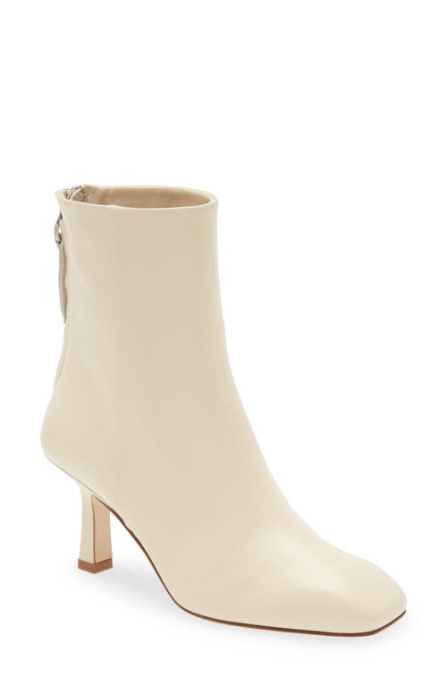aeyde Lola Square Toe Bootie in Creamy