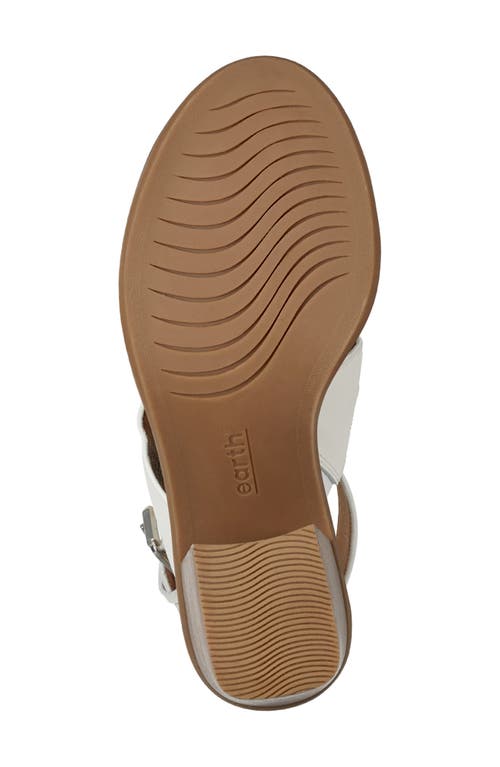 Shop Earth ® Anty Block Heel Slingback Sandal In Ivory
