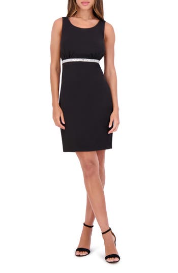 Kensie Bow Back Cutout Dress In Black