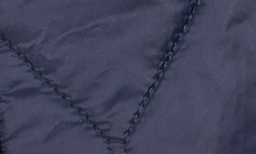 Nic + Zoe Knit Trim Puffer Vest In Dark Indigo In Dark Indigo