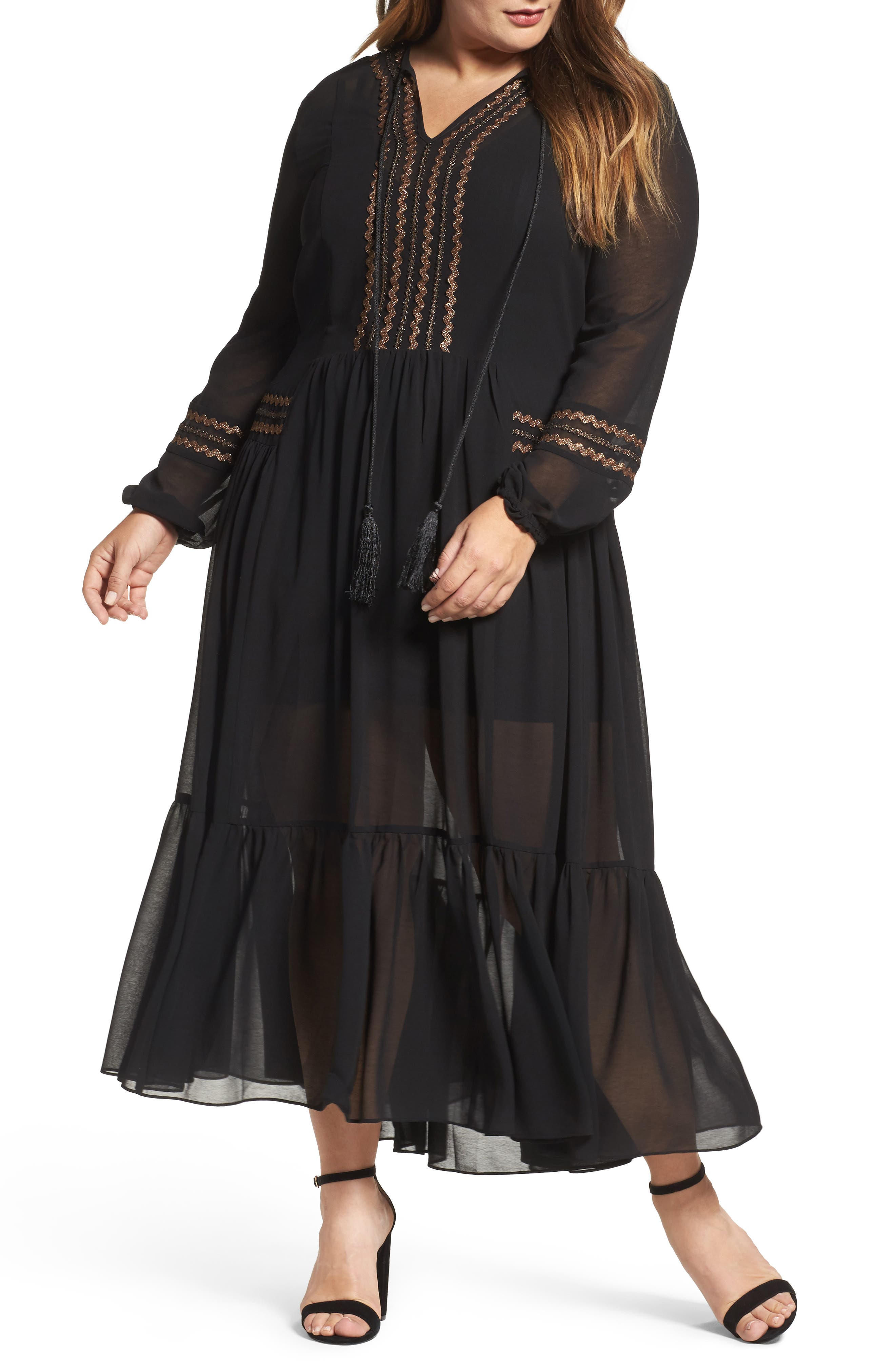 ELVI Maxi Dress (Plus Size) Nordstrom