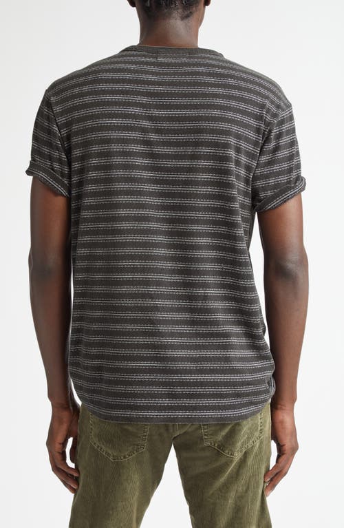 Shop Double Rl Stripe Cotton Jersey T-shirt In Black Multi