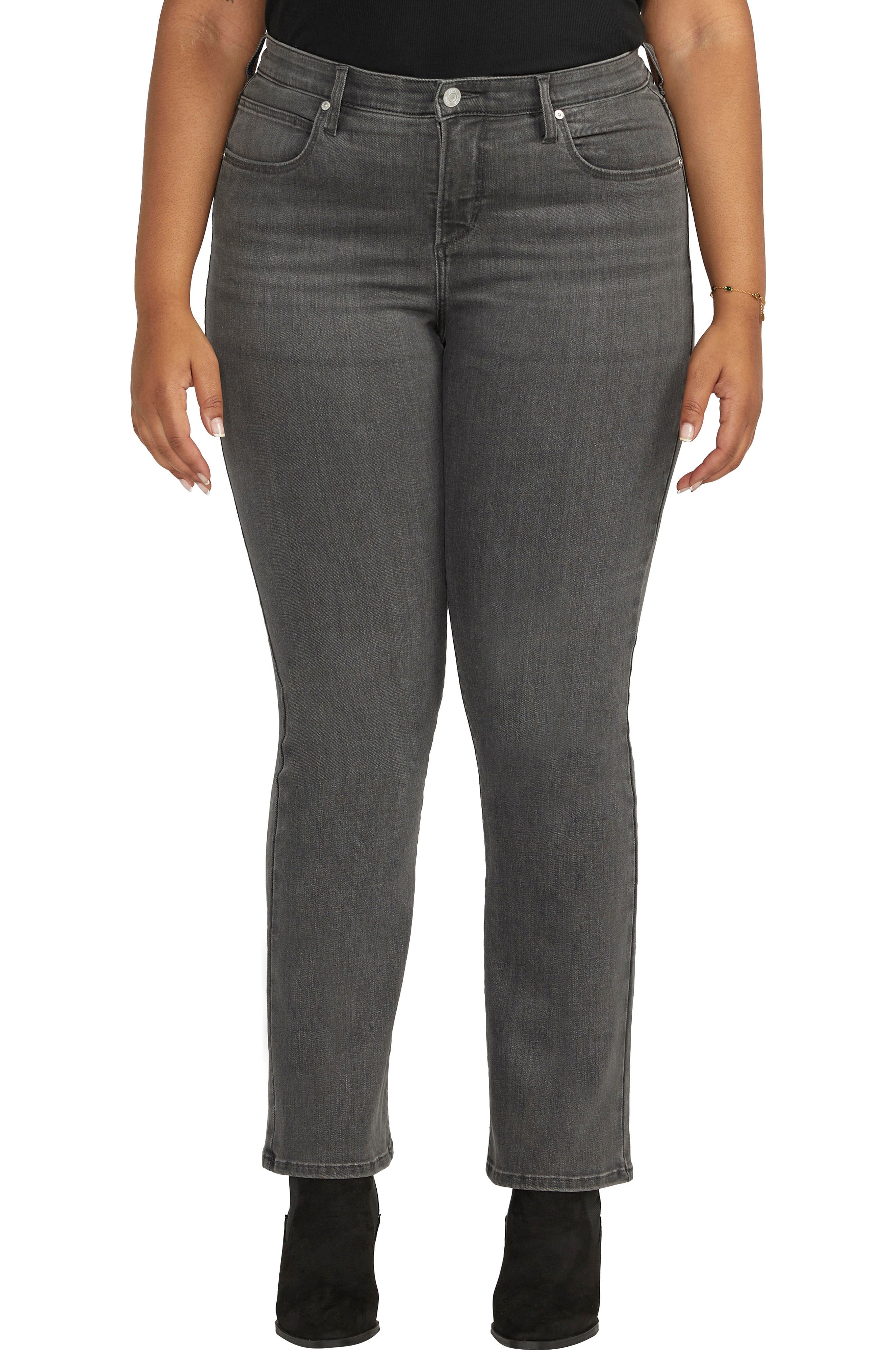 Jeans Klass Bootcut Taille 12 Longueur 29 - Délavé Noir/gris Coton Denim Mi-montant