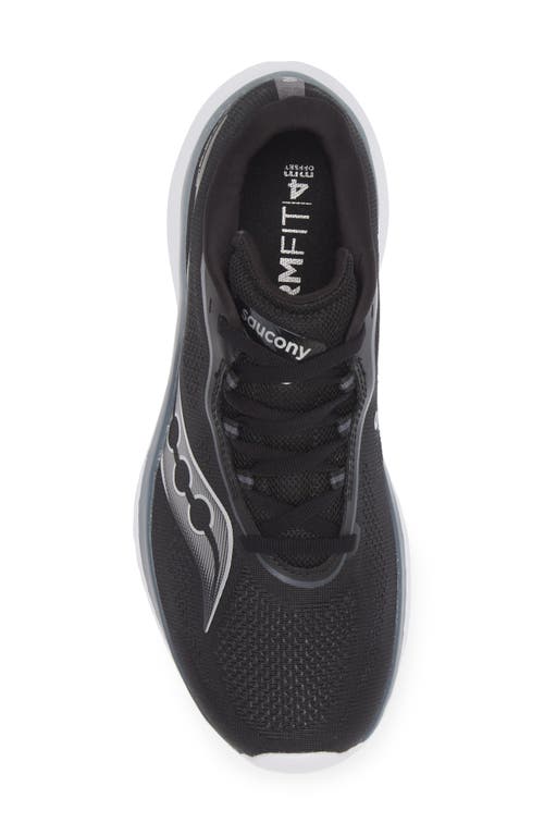 Saucony Kinvara 15 Running Shoe In Black/white