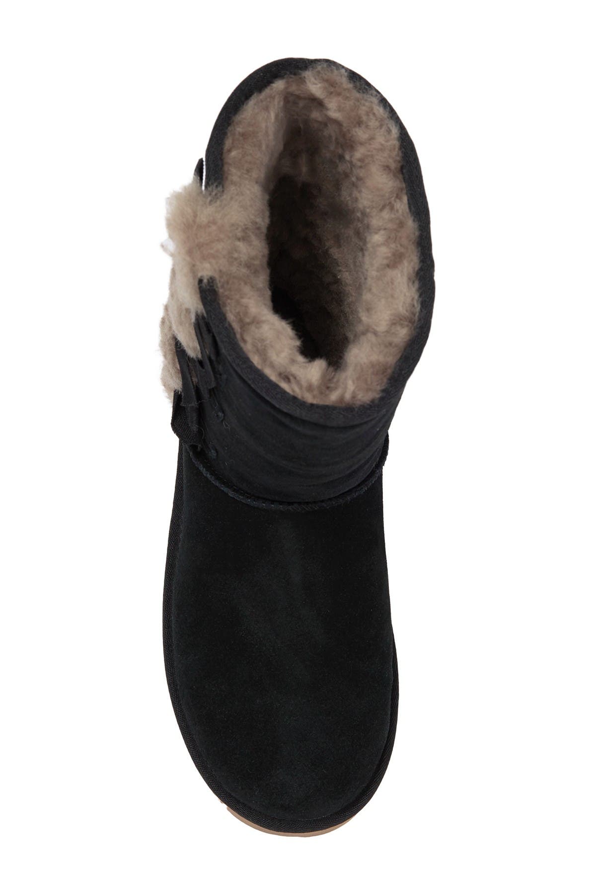 koolaburra by ugg victoria tall genuine dyed sheepskin trim & faux fur boot