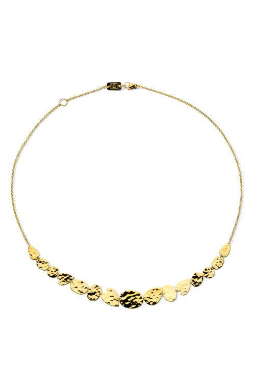 Shop Ippolita Classico Crinkle Collar Necklace In Gold