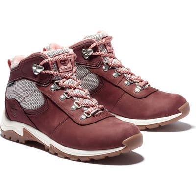 Timberland Mt. Maddsen Waterproof Hiking Boot- Burgundy