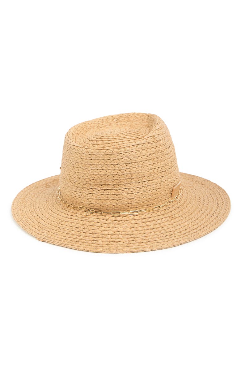 Vince Camuto Chain Trim Oversized Panama Hat | Nordstromrack