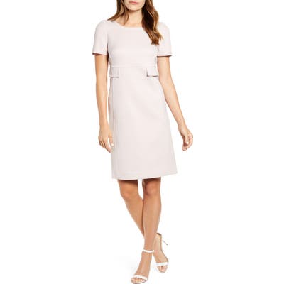Anne Klein High Waist Twill Dress, Pink