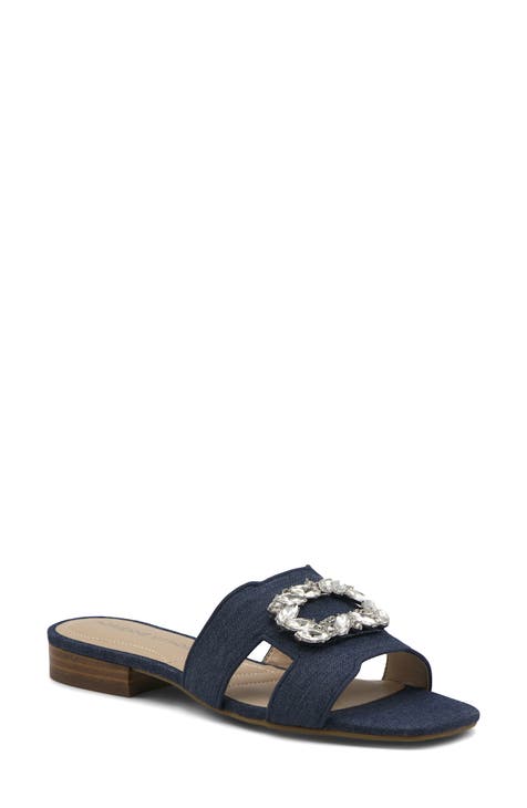 Adrienne Vittadini Women's Shoes Sandals Blue Size 6 SKU#08579