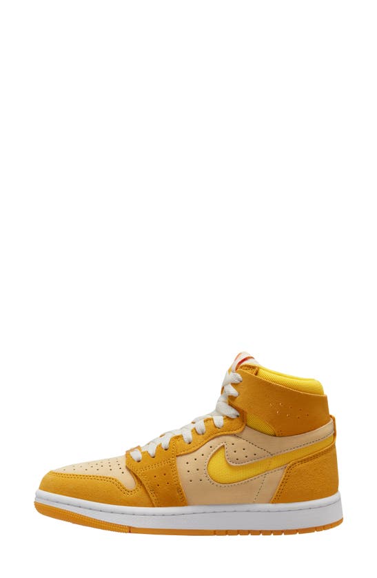 Shop Jordan Air  1 Zoom Cmft 2 Basketball Sneaker In Yellow Ochre/ Yellow/ Vanilla