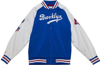 Mitchell & Ness Men's Mitchell & Ness Jackie Robinson Royal Brooklyn  Dodgers Cooperstown Collection Legends Raglan Full-Snap Jacket