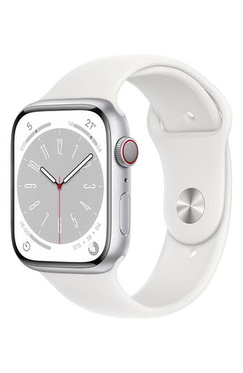 Shop Apple 41mm Series 8 Gps + Cellular  Watch® In Silver