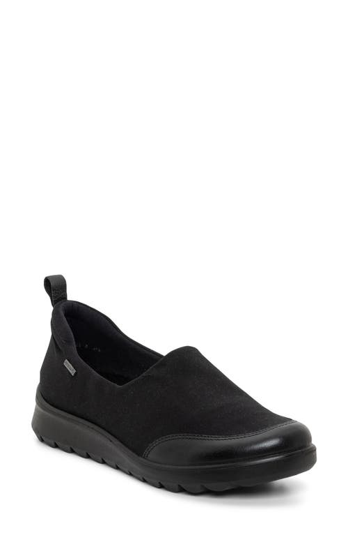 ara Topaz Waterproof Slip-On Sneaker in Black 