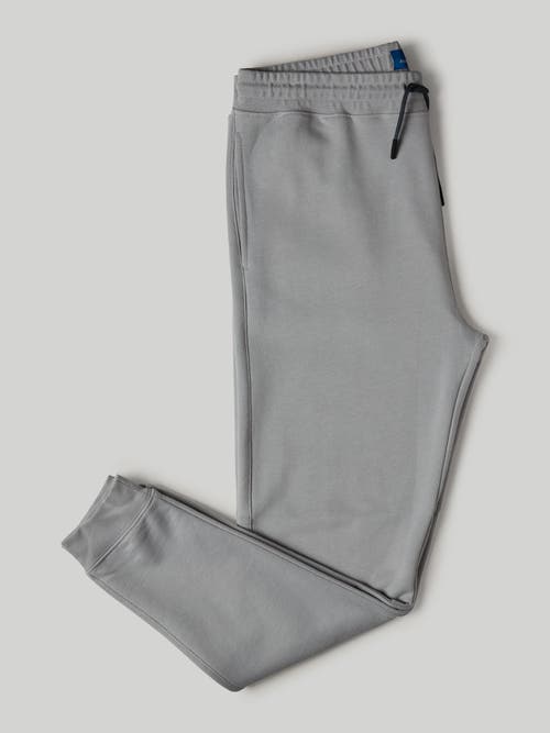 Shop Robert Talbott Chandler French Terry Jogger In Light Gray