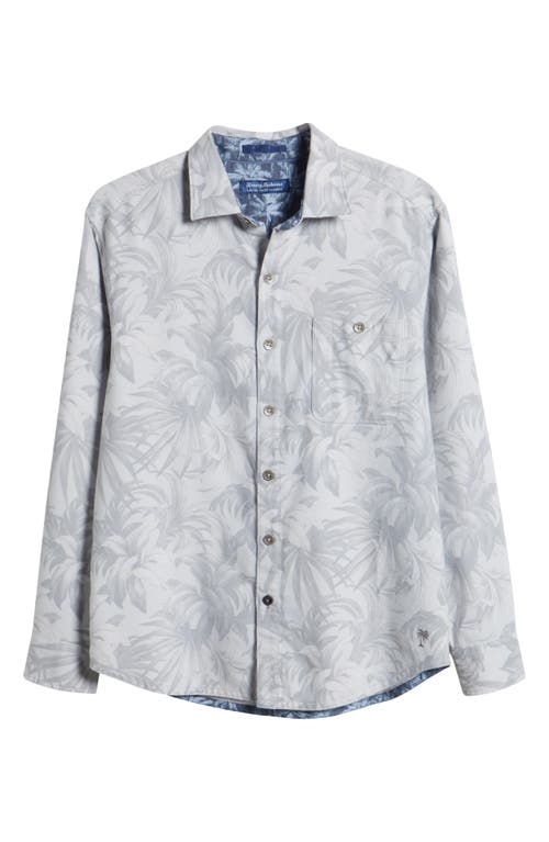 Shop Tommy Bahama Canyon Beach Durango Palms Flannel Button-up Shirt In Micro Chip