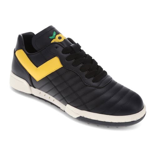 Pony Madrid 82 Sneakers In Black/yellow/green